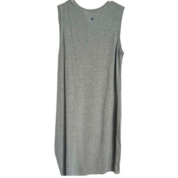 Zella Grey Post Studio Sleeveless Ruched Hem Athletic Dress Size XL - Picture 3 of 5